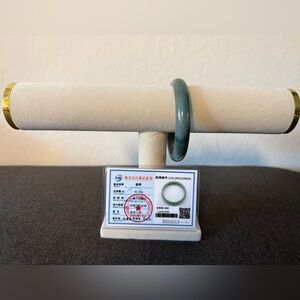 62mm Burma Jade Green Round Bangle Bracelet